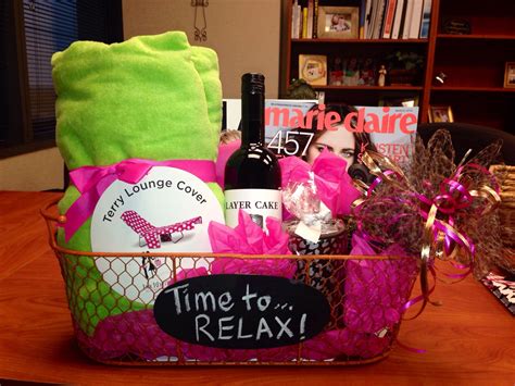 relaxation gift basket ideas